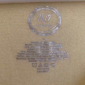 Maurices 24/7 long sleeved dark grey and yellow striped tee 3x